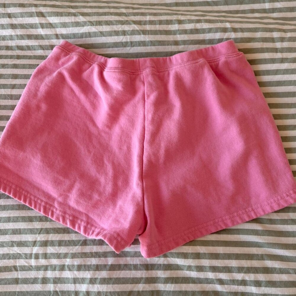 Pink High Waisted Shorts With Drawstring 5860 - Picture 3 of 3